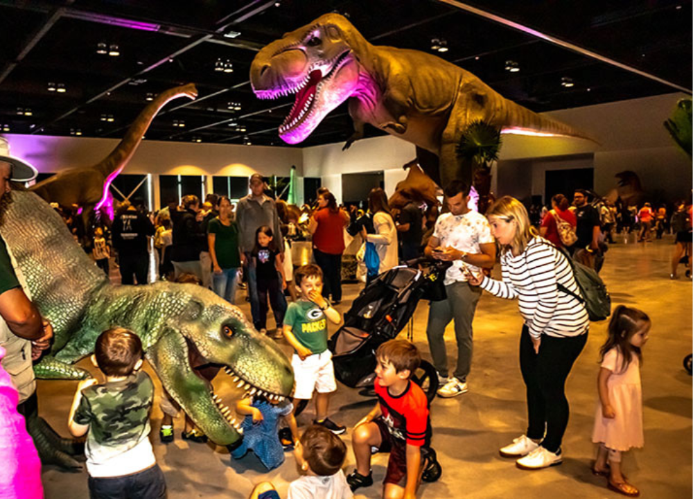 lakeside mall dinosaur exhibit photo