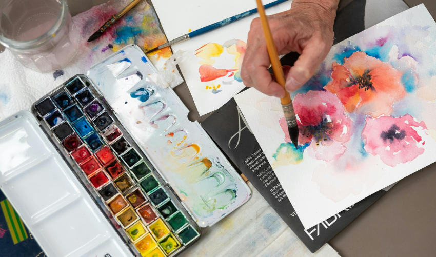 Holbein Granulating Watercolors: Colors, Effects, and Tips