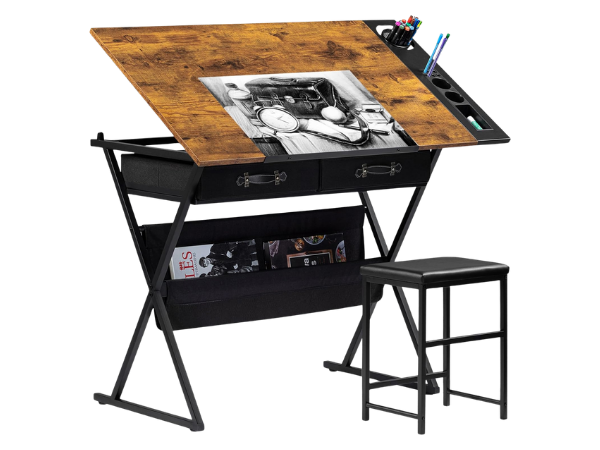 VECELO Drafting Table Art Desk